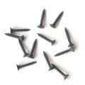 St6*75mm  Phillips Recessed Fine Thread Sharp Point Black Phosphating Bugle Head Pozi Drywall Screws